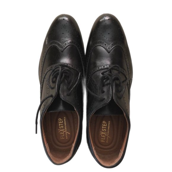 G.H. Bass & Co. Clinton Mens Size 9M Black Leather Wingtip Oxfords Shoes main image 4